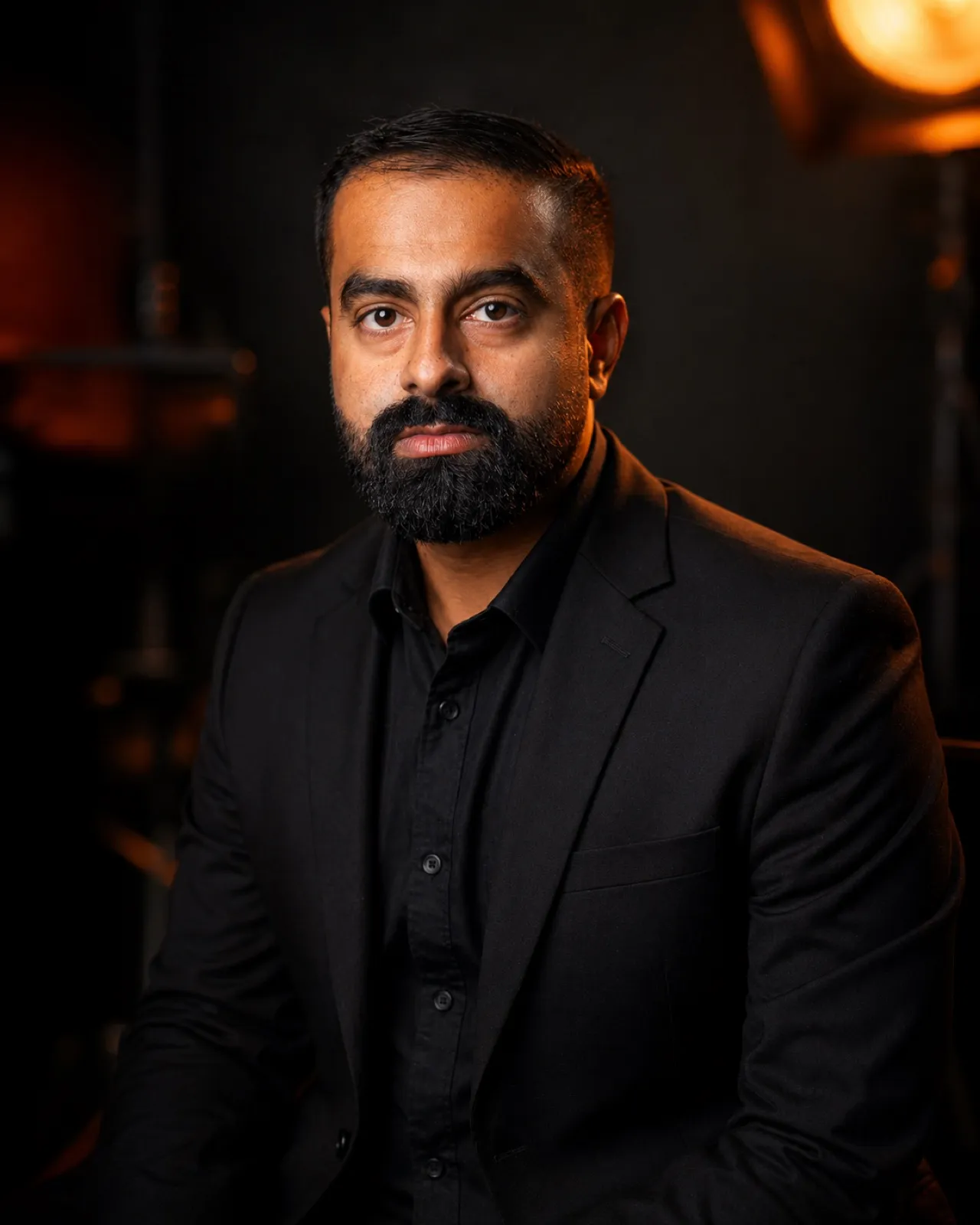 Portrait of Sagar Rathod, founder and creative director of Fire Lens Productions